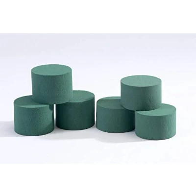 Image of 5 x Oasis Ideal Round Cylinder Wet Foam for Florist Floral Craft Flowers Floristry Designs &amp; Displays