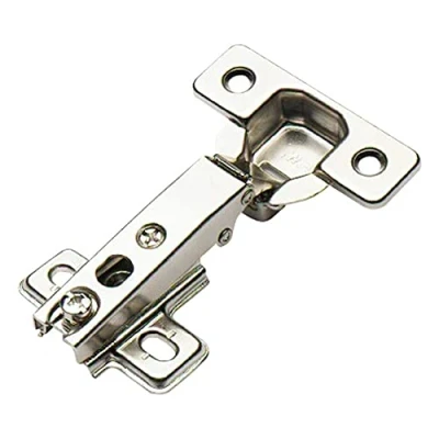 Image of Merriway BH05107 (4 Pcs) Slide On Kitchen Cabinet Wardrobe Hinges, Cruciform Plate Zinc Plated, Full Overlay 35mm 95 Degree Pack of 4 Pieces