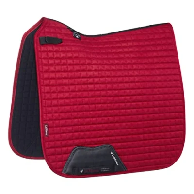 Image of LeMieux Close Contact Suede Square Saddle Pad Pads for Horses Equestrian Riding Equipment and Accessories (Chili Small/Medium)