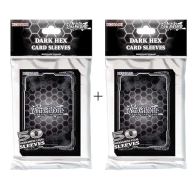 Image of Yu Gi Oh!: Dark Hex Card Sleeve (2 Pack) (100 Sleeves)