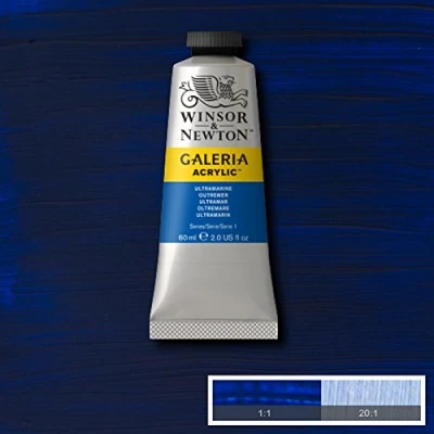 Image of Winsor &amp; Newton Galeria Acrylic Paint Medium Tube 60ml AVAILABLE (Ultramarine)