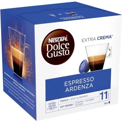 Image of Nescafe Dolce Gusto Espresso Ristretto Ardenza 3 Pack, Coffee, Coffee Capsules, x 16 Capsules (48 Total)