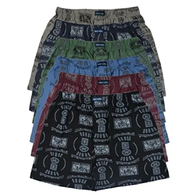 Image of MioRalini 6 Men&#039;s Cotton Boxer, Model: Pairs Button Fly 02, Medium (12 in)