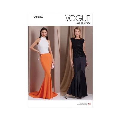 Image of VOGUE PATTERNS V1986B5 Misses&#039; Skirts B5 (8 10 12 14 16)