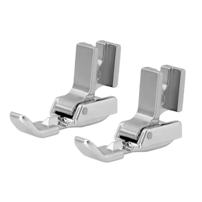 Image of ECSiNG 2Pcs Sewing Machine Zipper Presser Foot 7306 2L Compatible with Brother Singer