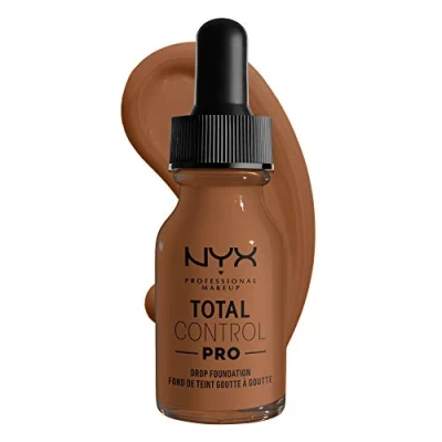 Image of NYX Professional Makeup Total Control Pro Drop Foundation, Precise Dosage, Customised and Buildable Coverage, Vegan Formula, True to Skin Finish, 13 ml, Shade: Cappuccino