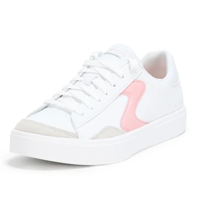 Image of Skechers Women&#039;s Eden LX Slick Talk Sneaker, White, 5.5 UK