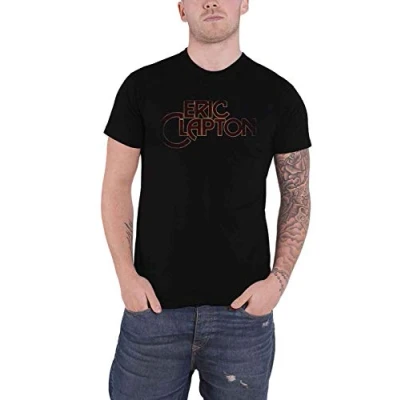 Image of Eric Clapton T Shirt Big C Retro Vintage Logo Official Mens Black L