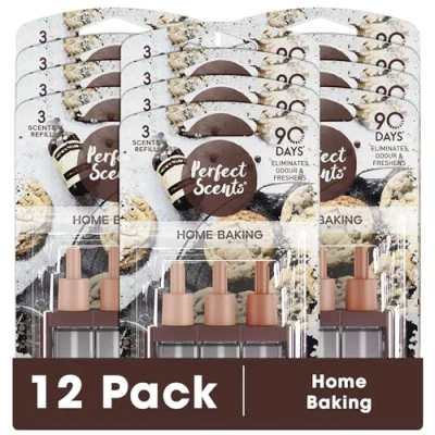 Image of Perfect Scents 3 Air Freshener Refill 12 Pack Compatible with 3volution Home Baking 20ml
