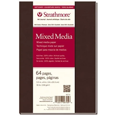 Image of Pro Art Strathmore Mixed Media Softcover Journal 5.5 x 8 inch, 32 Sheets, Paper, White, 5.5x8.5