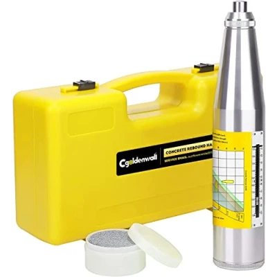 Image of CGOLDENWALL Concrete Rebound Hammer Tester Resiliometer Test Meter Tool within the Scope of 10 60Mpa ZC3 A with English Label and Calibration Certificate