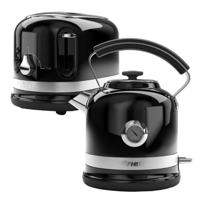 Image of ARIETE Moderna ARPK31 2 Slice Toaster &amp; Traditional Kettle Bundle Black