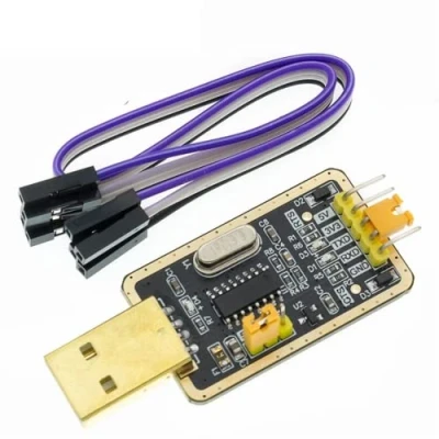 Image of Fasizi 3.3V / 5V USB to TTL converter CH340G UART Serial Adapter Module Golden