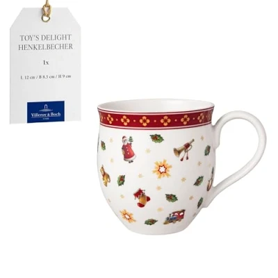 Image of Villeroy &amp; Boch Toy&#039;s Delight Mug, Small Christmas Cup, Coffee hot Drink Winter Toys Porcelain
