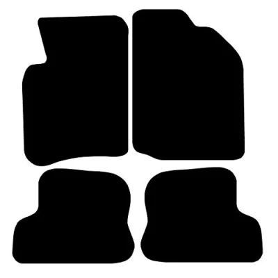 Image of Carsio Carpet Car Mats For Ford KA 1996 2009 Tailored Fit Floor Mat Complete Accessory Black Custom Fitted All Weather, Anti Slip Backing &amp; Trim