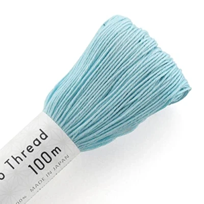 Image of Olympus Sashiko Thread 100m Skein col.108 Lightblue Japanese Embroidery &amp; Quilting