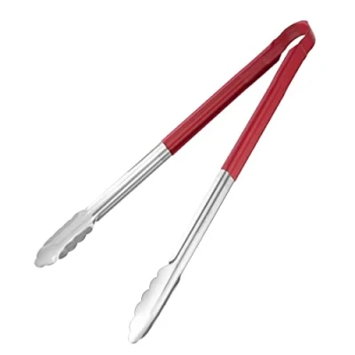 Image of Hygiplas Colour Coded Serving Tong Red 405mm