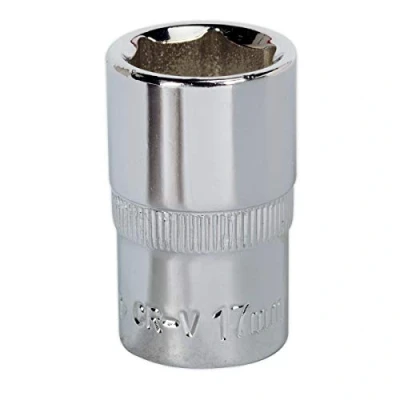 Image of Sealey Premier WallDrive® Socket 17mm 1/2&quot;Sq Drive Fully Polished
