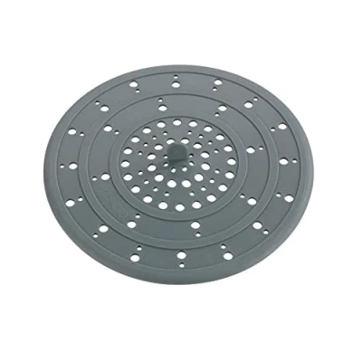 Image of WENKO Drain Strainer, Silicone, Gray, 0.3 x 12 cm