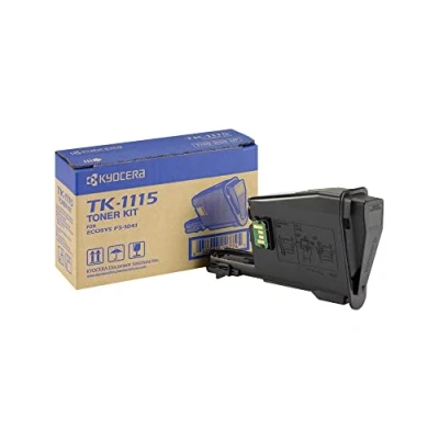 Image of Kyocera TK 1115 Toner Black, 1,600 Pages, Original Premium Printer Cartridge 1T02M50NLV compatible with ECOSYS FS 1041, 1220MFP, 1320MFP