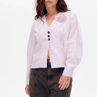 Image of Baum und Pferdgarten Millea Blouse, Women&#039;s, Size: 6, Lilac snow
