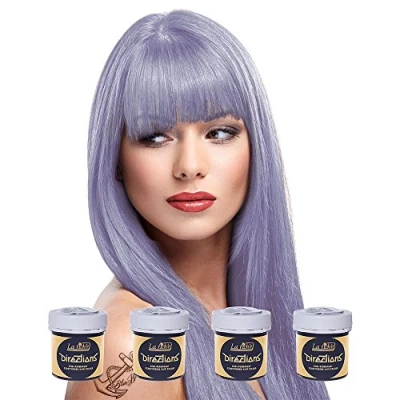Image of 4 x La Riche Directions Semi Permenant Hair Colour Dye Box Of Four Wisteria (dir)