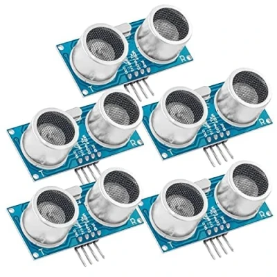 Image of AZDelivery 5 x compatible with HC SR04 Ultrasonic Rangefinder Sensor Module Arduino and Raspberry Pi including E Book!