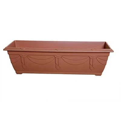 Image of Whitefurze 60cm Venetian Window Box Terracotta