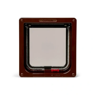 Image of Cat Mate Lockable Flap with Door Liner to 50mm (2), Brown (234B)