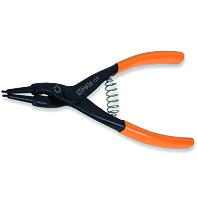 Image of Beta 1036 Size 140 x 09 External Circlip Pliers, Straight Pattern, Chrome Plated, PVC Coated Handles
