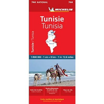 Image of Tunisia Michelin National Map 744: (Michelin Maps, 744)