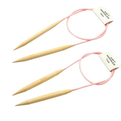 Image of DIIOOMIEEU 2 Pieces 10mm 12mm Circular Knitting Wooden Sewing Crochet