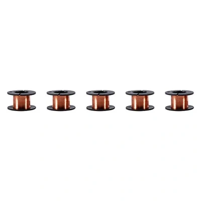 Image of Mugast 5pcs 0.1mm Copper Enameled Wire, 15M Magnetic Winding Wire Repair Direct Welding without Scratchy Insulation Layer