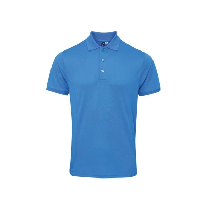 Image of Premier Mens Coolchecker Plus Pique Polo With CoolPlus (Sapphire) Size 4XL