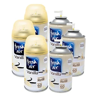 Image of Fresh Air Vanilla Automatic Spray Refill 250ml up to 60 Days 6 Pack