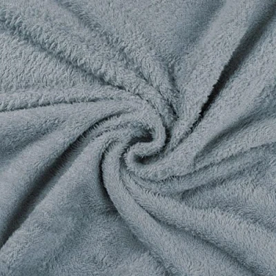 Image of Soft Bamboo Terry Towelling Fabric Material Blue, 1Mtr 150cm x 100cm