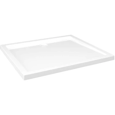 Image of vidaXL Rectangular ABS Shower Base Tray White 80x90 cm