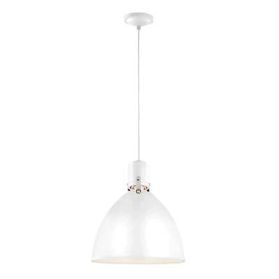 Image of Brynne LED 1 Light Medium Dome Ceiling Pendant Chrome, Brushed Steel