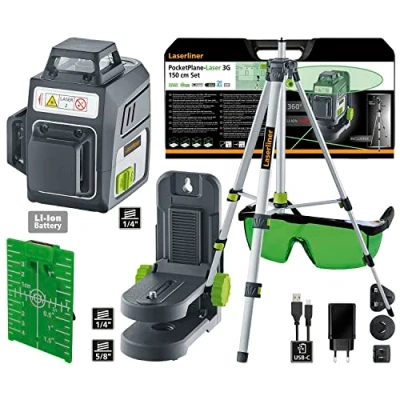 Image of Laserliner 036.703A Self Leveling 3D Laser Level PocketPlane 150cm