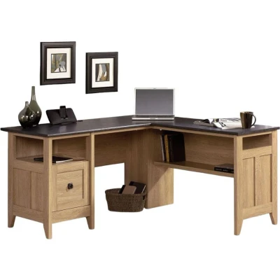 Image of TEKNIK Home Study L shaped Office Desk Slate