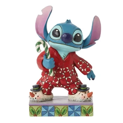 Image of Disney Traditions by Jim Shore Christmas Morning Stitch Figurine