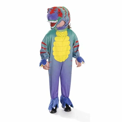Image of Bristol Novelty CC082 116 cm Green Tyrannosaurus Colourful Costume
