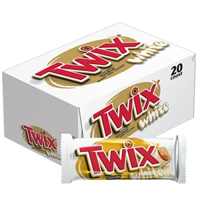 Image of Twix White Limited Edition 1.62 oz 46g bar (Pack of 20) US IMPORT