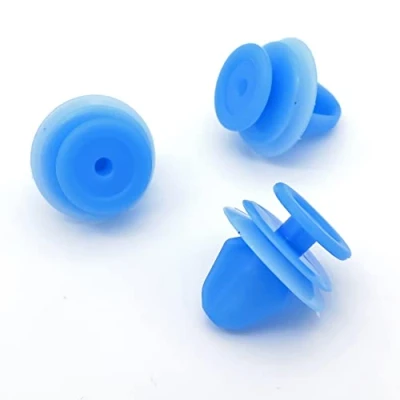 Image of VVO Fasteners Blue Plastic Roof Lining, Headlining Sunvisor &amp; Overhead Console Clips for Peugeot RCZ, (Pack of 10)