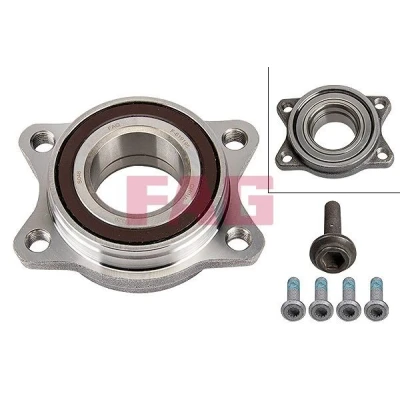 Image of 4E0407625B, 4E0407625E, 4F0498625, 4F0498625B Wheel bearing kit FAG 713 6107 80 Photo corresponds to scope of supply 85mm AUDI: A6 C6 Saloon