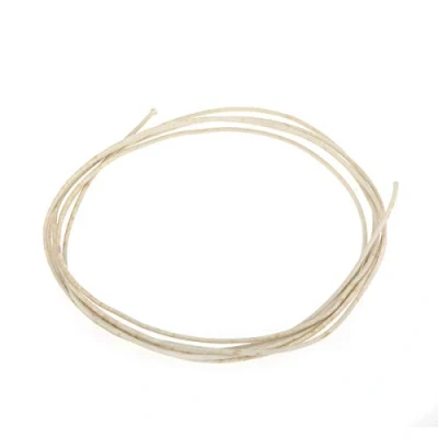 Image of Gavitt Vintage Style Pre tinned Push back Cloth Covered Stranded Wire for Amplifier, White 6 Feet(2 Meters)