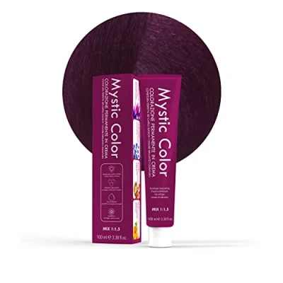 Image of Mystic Color Permanent Cream Colouring with Argan Oil and Calendula Long Lasting Hair Dye Dark Irisée Blonde 6.2 100ml
