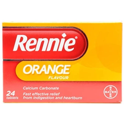 Image of Rennie Indigestion and Heartburn Relief (Orange 2 x 24 Pack)