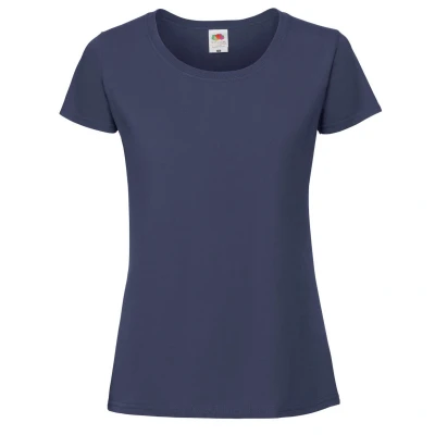 Image of Fruit of the Loom Womens/Ladies Ringspun Premium T Shirt (Ultramarine) Purple Size Medium