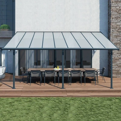 Image of 10x18 Palram Canopia Sierra Grey Patio Cover